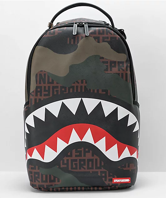 Sprayground Camoinfinity Deluxe Brown Camo Backpack
