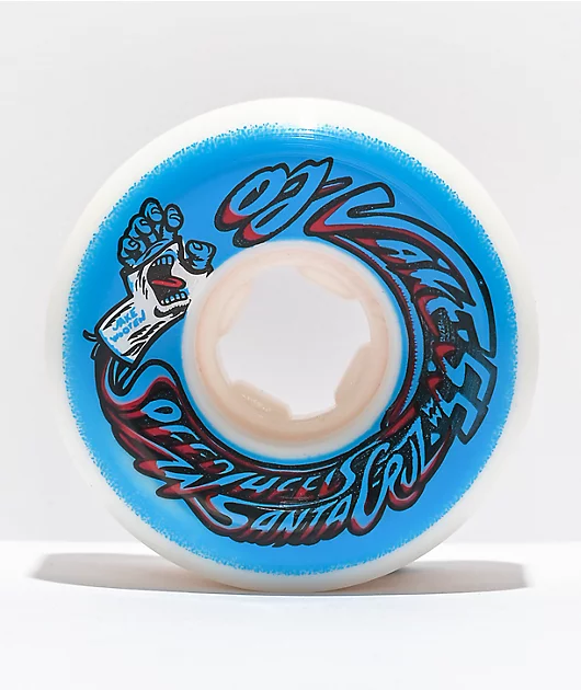 OJ Wooten Screaming Cast 55mm 101a White Skateboard Wheels