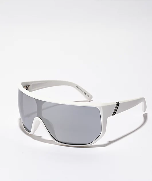 VONZIPPER Bionacle White Satin & Chrome Sunglasses