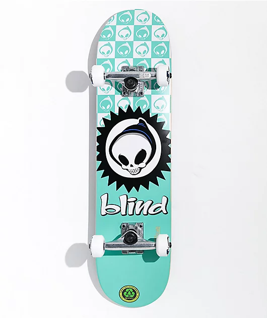 Blind Checkered Reaper 7.37\" Skateboard Complete