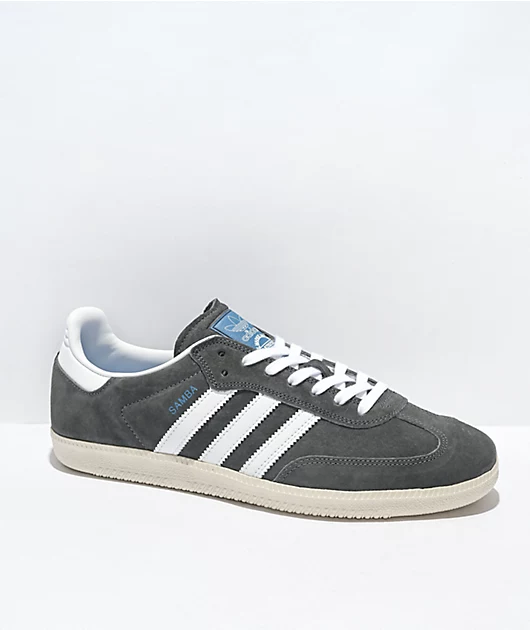 adidas Samba ADV Grey, White & Blue Shoes