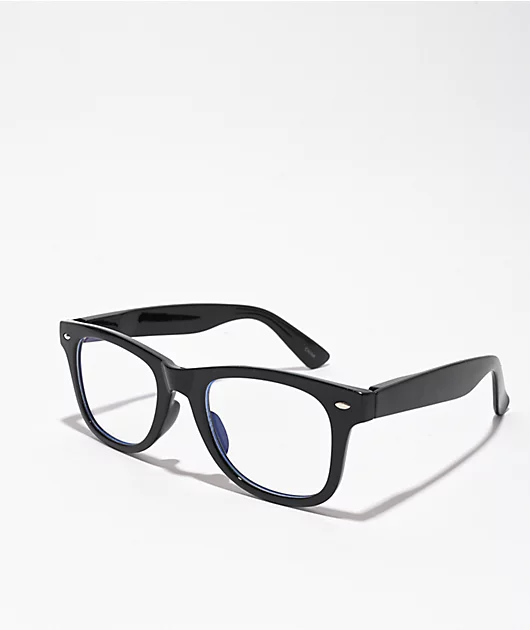 Classic Black & Blue Light Square Sunglasses