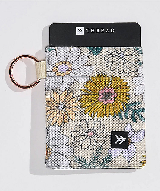 Thread Blossom Beige Elastic Wallet