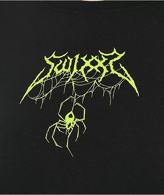 73894-swixxz-spider-black-crop-t-shirt-2.webp SWIXXZ Spider Black Crop T-Shirt