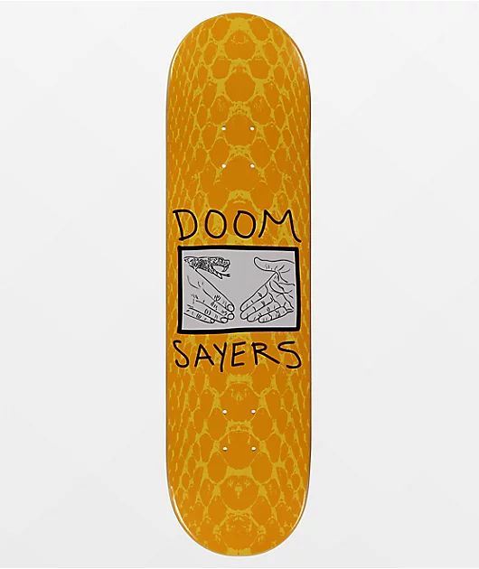 Doom Sayers Snake Skin 8.375\" Skateboard Deck