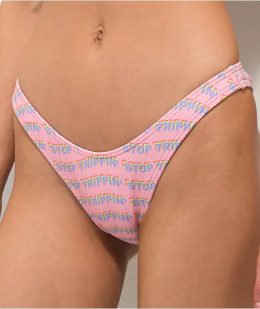 7428-jv-by-jac-vanek-stop-trippin-pink-high-leg-bikini-bottom-3.webp JV by Jac Vanek Stop Trippin Pink High Leg Bikini Bottom