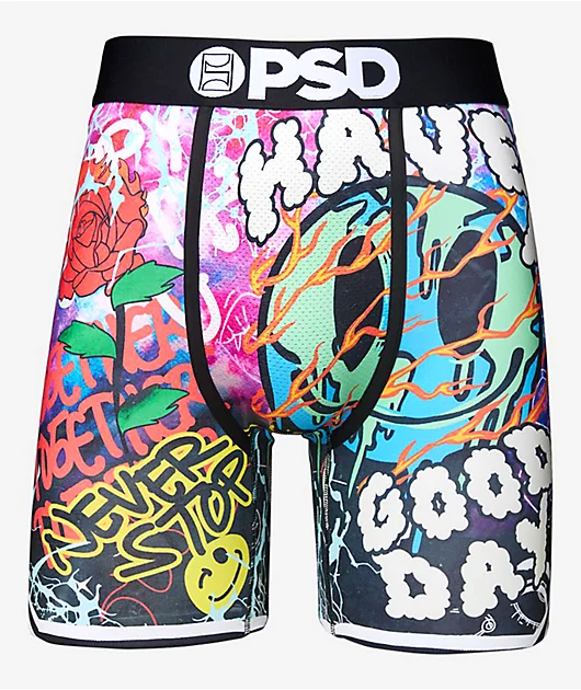 PSD Have A Good Day Black Boxer Briefs