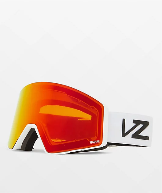 VONZIPPER Capsule White & Fire Chrome Snowboard Goggles