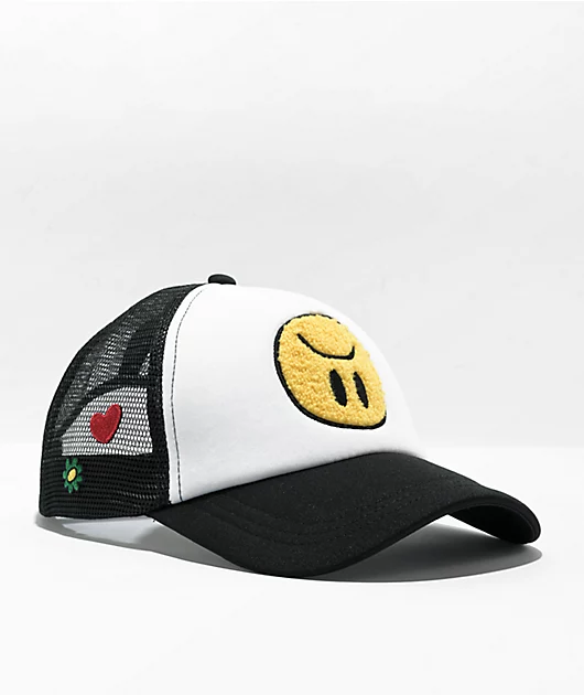 A.LAB Raine Black & White Trucker Hat