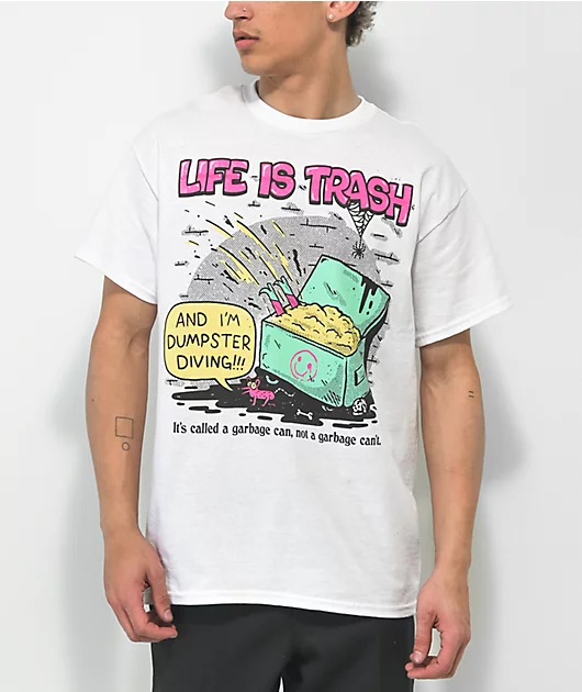 74570-wizard-of-barge-life-is-trash-white-t-shirt-1.webp Wizard of Barge Life is Trash White T-Shirt