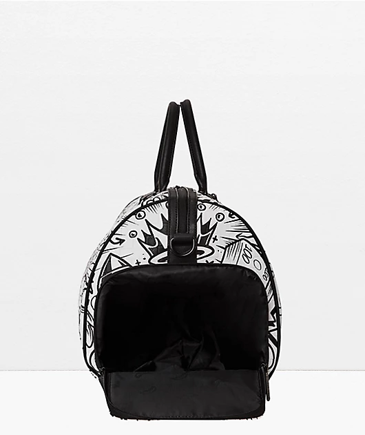 74903-sprayground-doodle-black-white-duffle-bag-5.webp Sprayground Doodle Black & White Duffle Bag