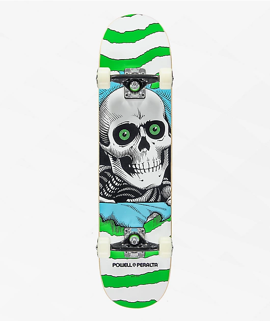 Powell Ripper One Off Green 7.5\" Skateboard Complete