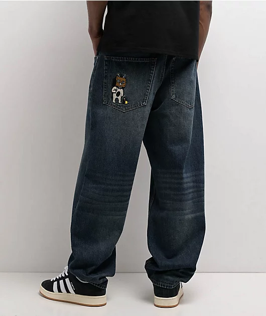 Empyre Bad Dog Dark Wash Blue Denim Skate Jeans