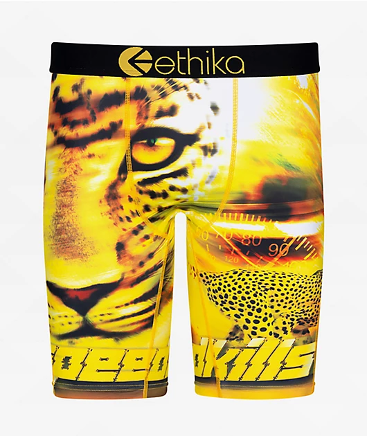 Ethika Kids Speedah Yellow Boxer Briefs