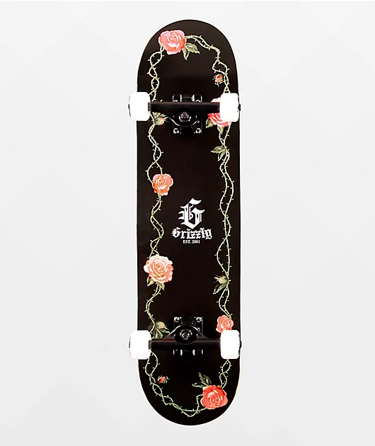 Grizzly G Rose 8.0\" Skateboard Complete