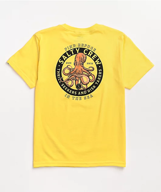 76195-salty-crew-kids-reach-yellow-t-shirt-1.webp Salty Crew Kids' Reach Yellow T-Shirt