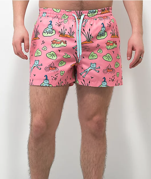 A-Lab Skippy Frogs Pink Board Shorts