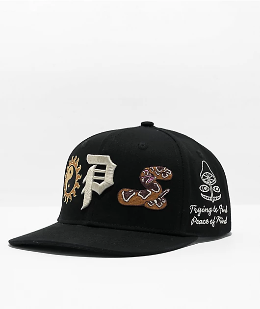 77633-primitive-badlands-black-snapback-hat-1.webp Primitive Badlands Black Snapback Hat