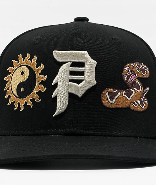 77633-primitive-badlands-black-snapback-hat-2.webp Primitive Badlands Black Snapback Hat