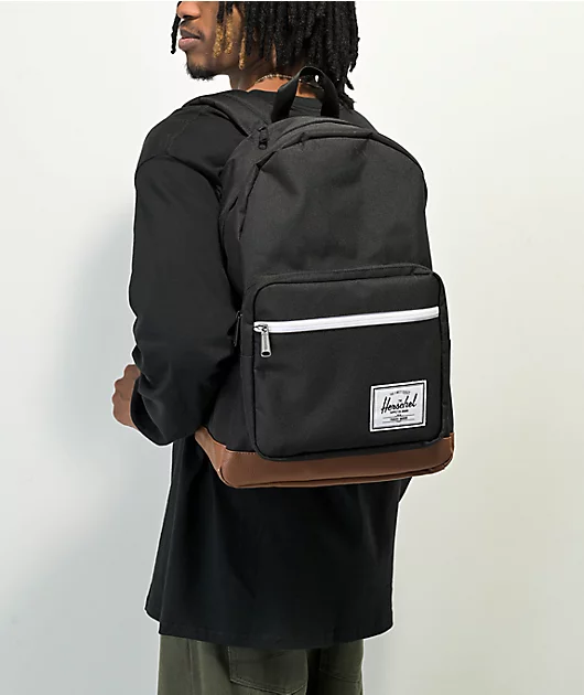 77634-herschel-supply-co.-pop-quiz-eco-black-saddle-backpack-2.webp Herschel Supply Co. Pop Quiz Eco Black & Saddle Backpack