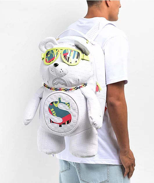 77745-sprayground-shark-trip-money-bear-white-backpack-2.webp Sprayground Shark Trip Money Bear White Backpack