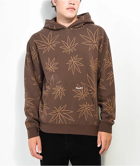 HUF Plantlife Brown Hoodie