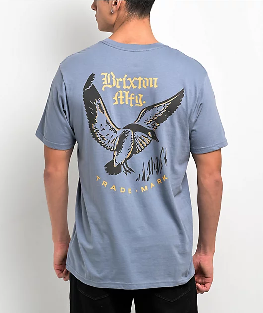 Brixton Portside Blue T-Shirt