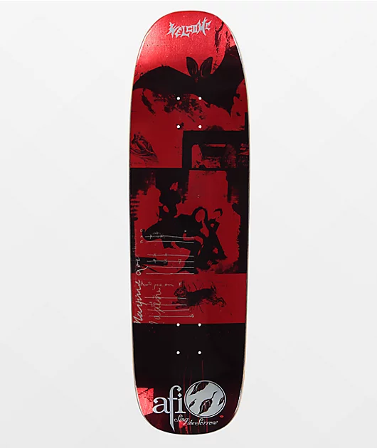 Welcome x AFI Sing The Sorrow On Golem 9.25\" Skateboard Deck
