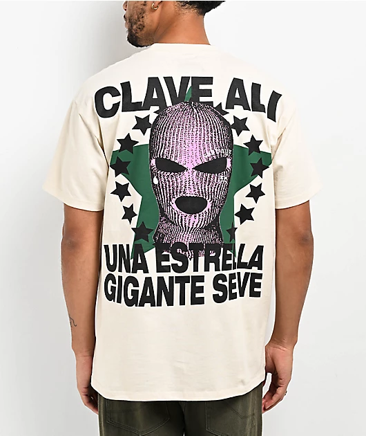 $AD BOYZ by Junior H Clave Ali Cream T-Shirt