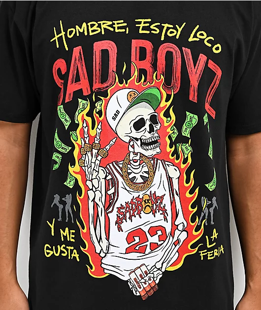 $AD BOYZ by Junior H Loco Black T-Shirt
