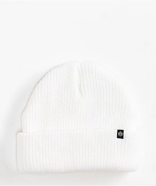 Zine Focus White Beanie