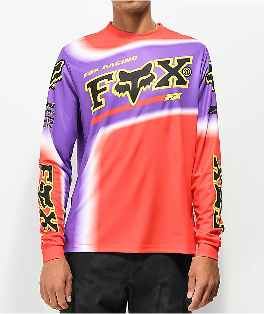 Fox Powerband Red Long Sleeve Jersey