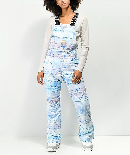 Rojo Snow Day Snowscape 15K Snowboard Bib Pants