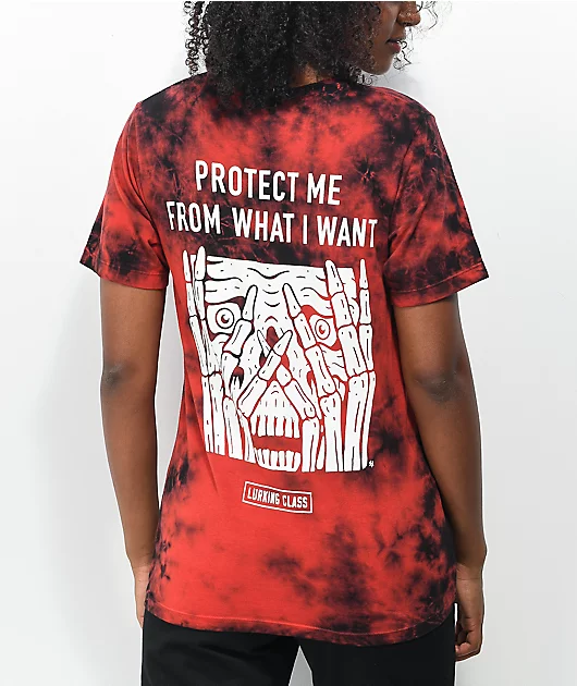 Lurking Class by Sketchy Tank Protect Red Tie Dye T-Shirt