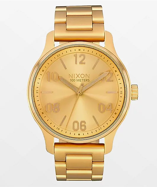 Nixon Patrol All Gold Analog Watch