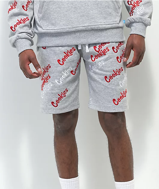80751-cookies-triple-beam-grey-sweat-shorts-2.webp Cookies Triple Beam Grey Sweat Shorts
