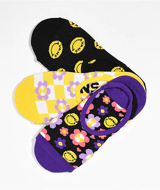 80793-vans-canoodle-radically-happy-3-pack-no-show-socks-1.webp Vans Canoodle Radically Happy 3 pack No Show Socks
