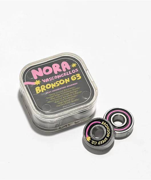80837-bronson-nora-g3-skateboard-bearings-1.webp Bronson Nora G3 Skateboard Bearings