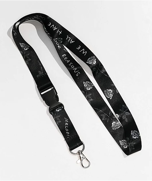 Melodie Reasons Black Lanyard