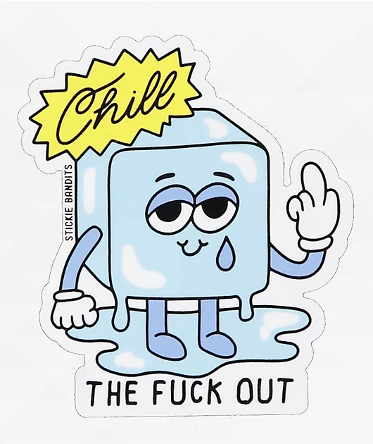 Stickie Bandits Chill Cube Sticker