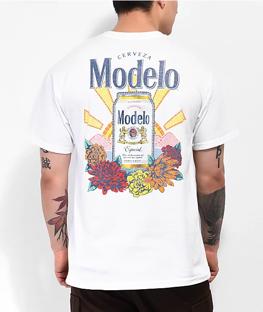 Modelo Cerveza White T-Shirt