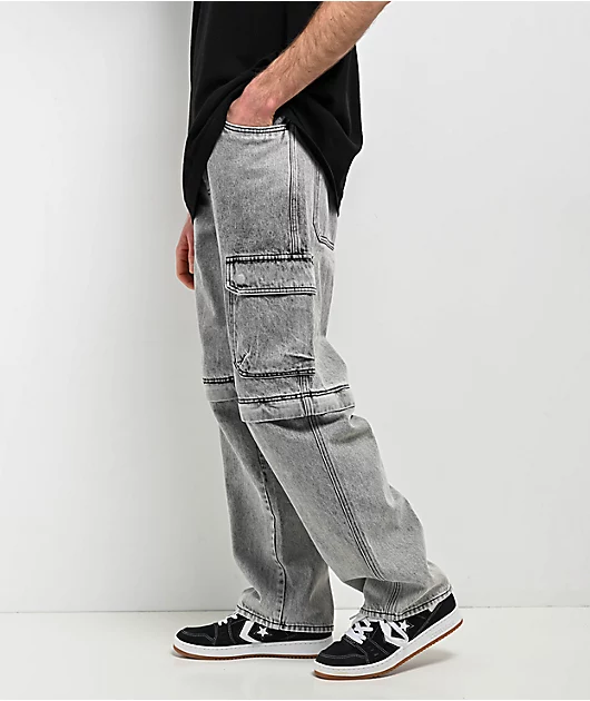 81894-empyre-grey-zip-off-cargo-denim-skate-jeans-5.webp Empyre Grey Zip Off Cargo Denim Skate Jeans