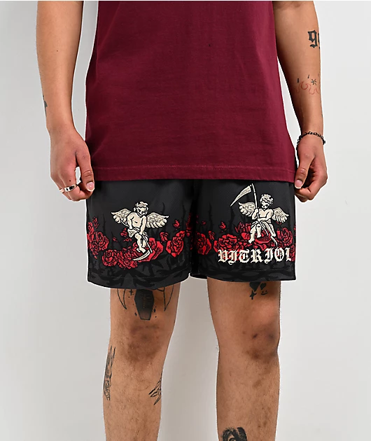 82046-vitriol-eternal-black-mesh-shorts-1.webp Vitriol Eternal Black Mesh Shorts