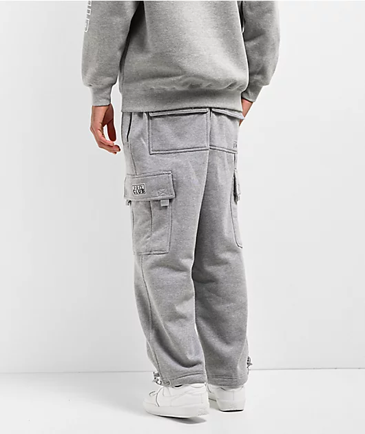 82202-pro-club-grey-cargo-sweatpants-2.webp Pro Club Grey Cargo Sweatpants