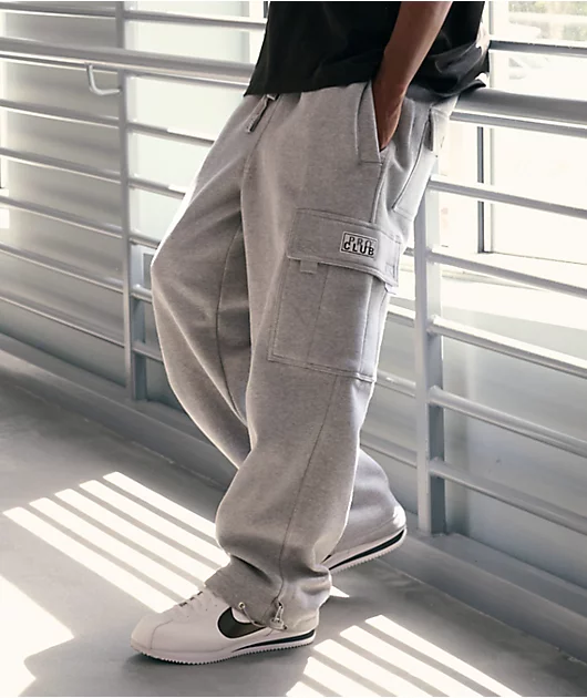 82202-pro-club-grey-cargo-sweatpants-9.webp Pro Club Grey Cargo Sweatpants