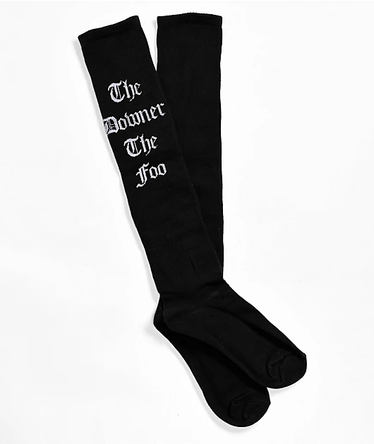 Foos Gone Wild The Downer The Foo Black Crew Socks