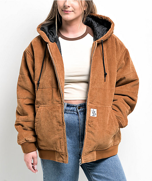 82920-obey-forever-bomber-brown-corduroy-jacket-3.jpg Obey Forever Bomber Brown Corduroy Jacket