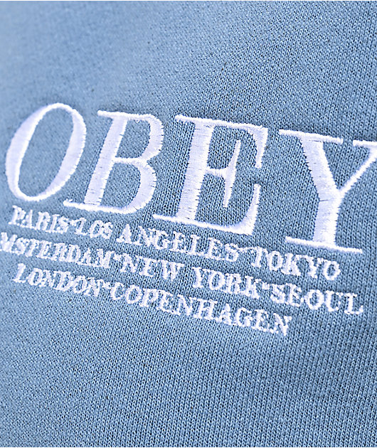 83114-obey-cities-coronet-blue-crop-crewneck-sweatshirt-4.jpg Obey Cities Coronet Blue Crop Crewneck Sweatshirt