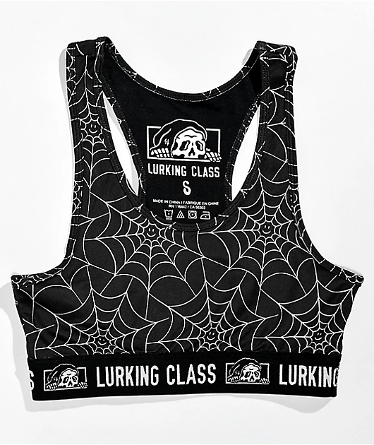 8314-lurking-class-by-sketchy-tank-spider-web-black-sports-bra-1.webp Lurking Class by Sketchy Tank Spider Web Black Sports Bra