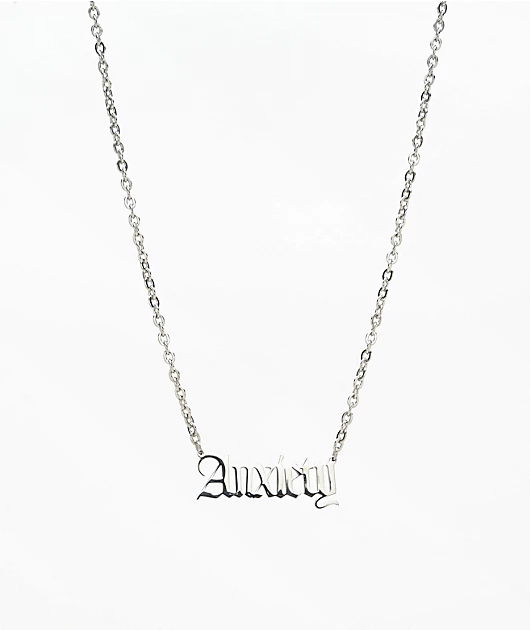 Artist Collective Anxiety 18\" Silver Chain Necklace